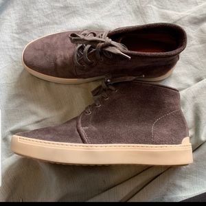 rag & bone High Top Gray Suede Sneakers